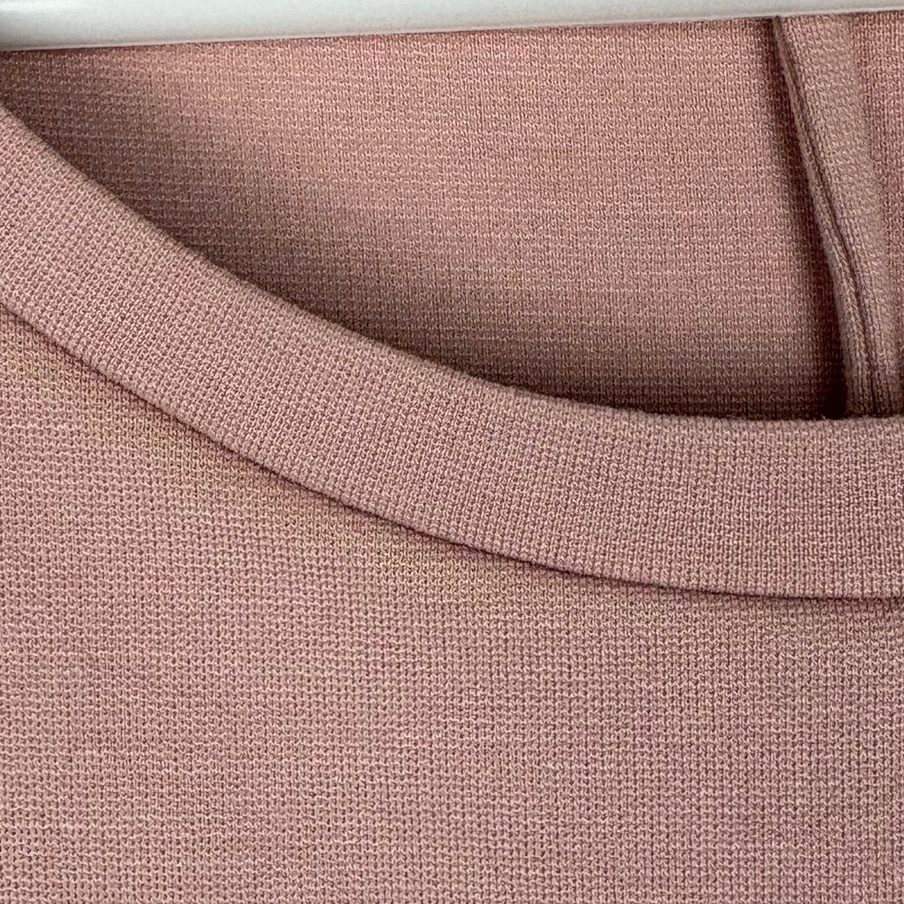 COS Cap Sleeve Tunic Dress Dusty Pink Size Small Minimalist Raw Hem Summer Chic - Picture 7 of 8